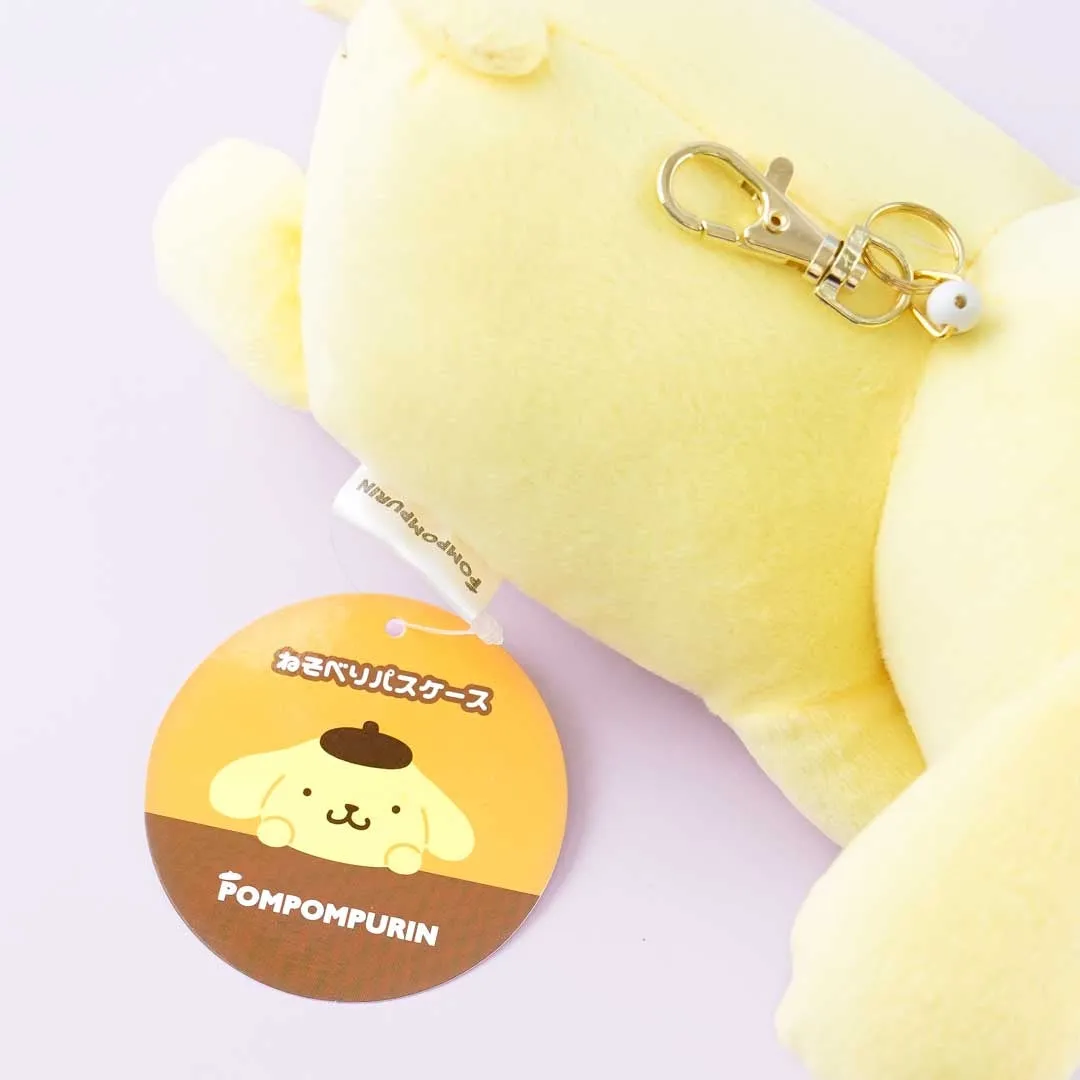Pompompurin Lying Down Plushie Pass Case