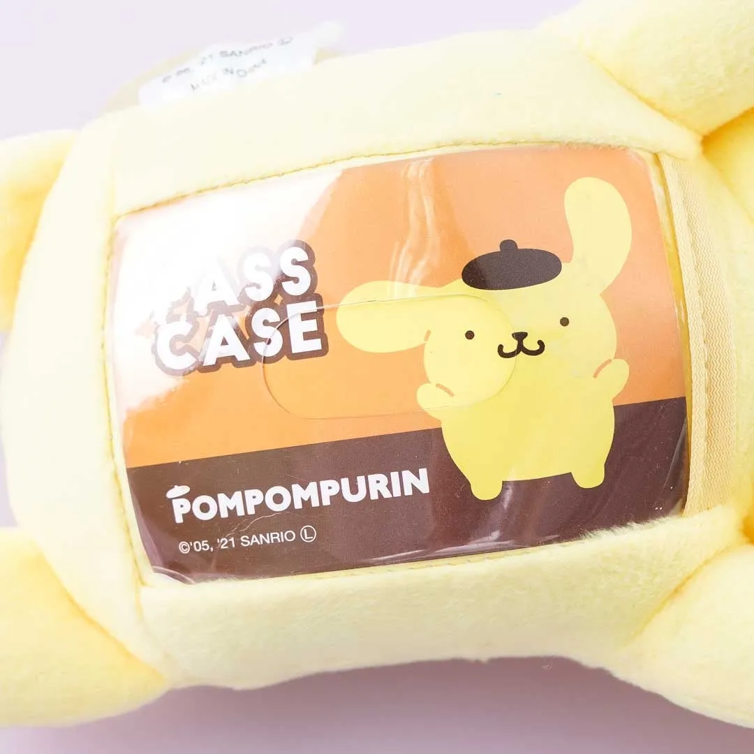 Pompompurin Lying Down Plushie Pass Case