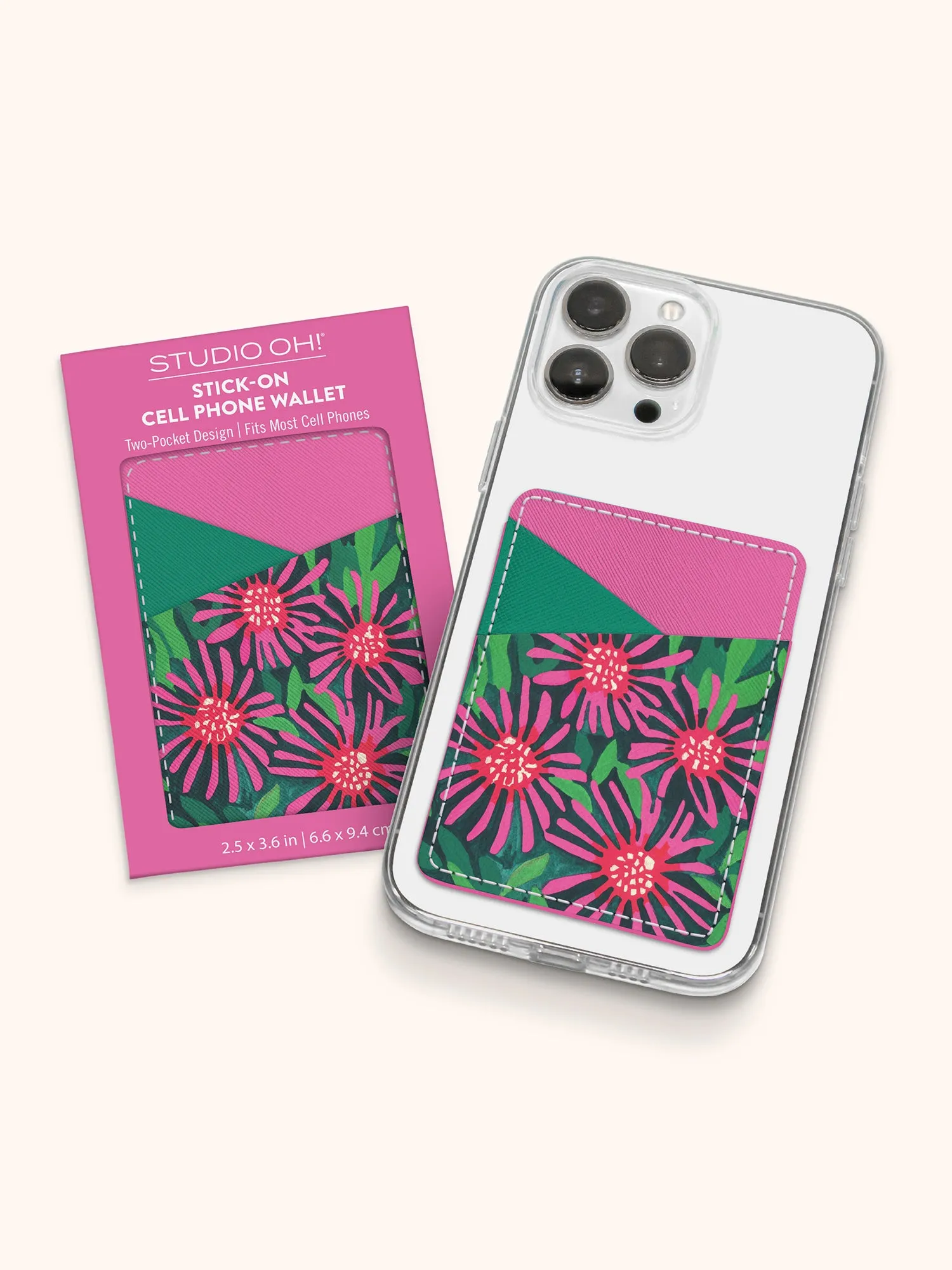 Poppin' with Ice Stick-On Cell Phone Wallet