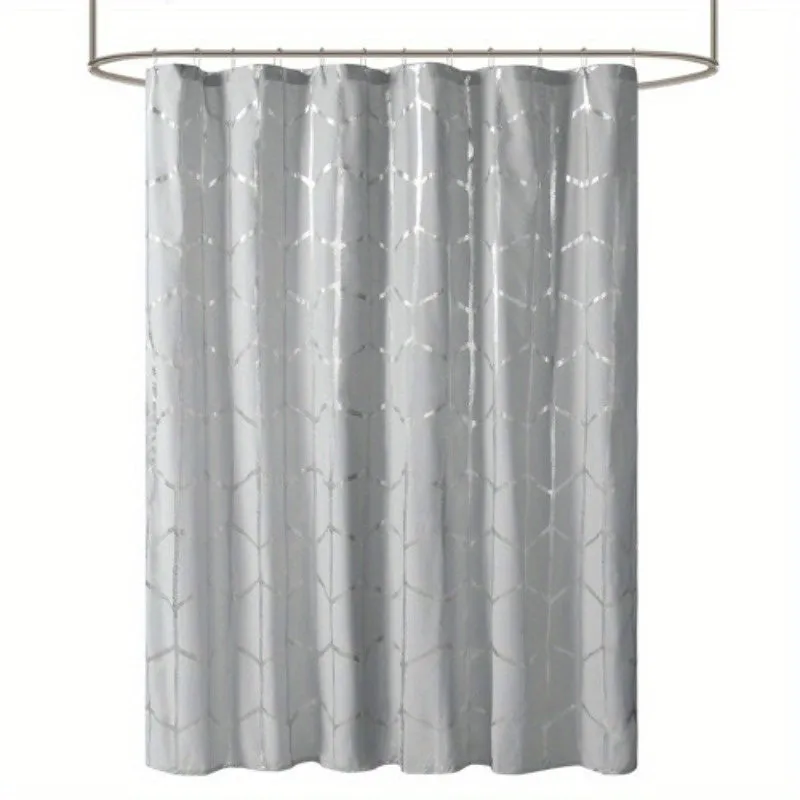 Premium Metallic Printed Shower Curtain for Luxurious Bathrooms