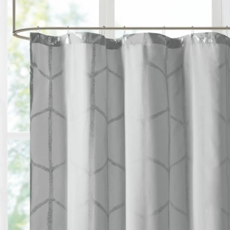 Premium Metallic Printed Shower Curtain for Luxurious Bathrooms