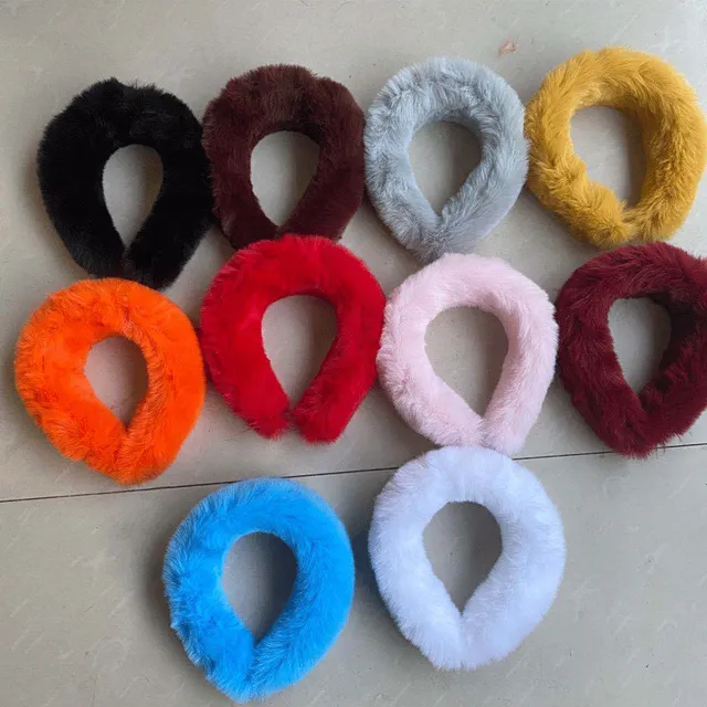 Pretty Luxury Fuzzy fur headband heart handbag set