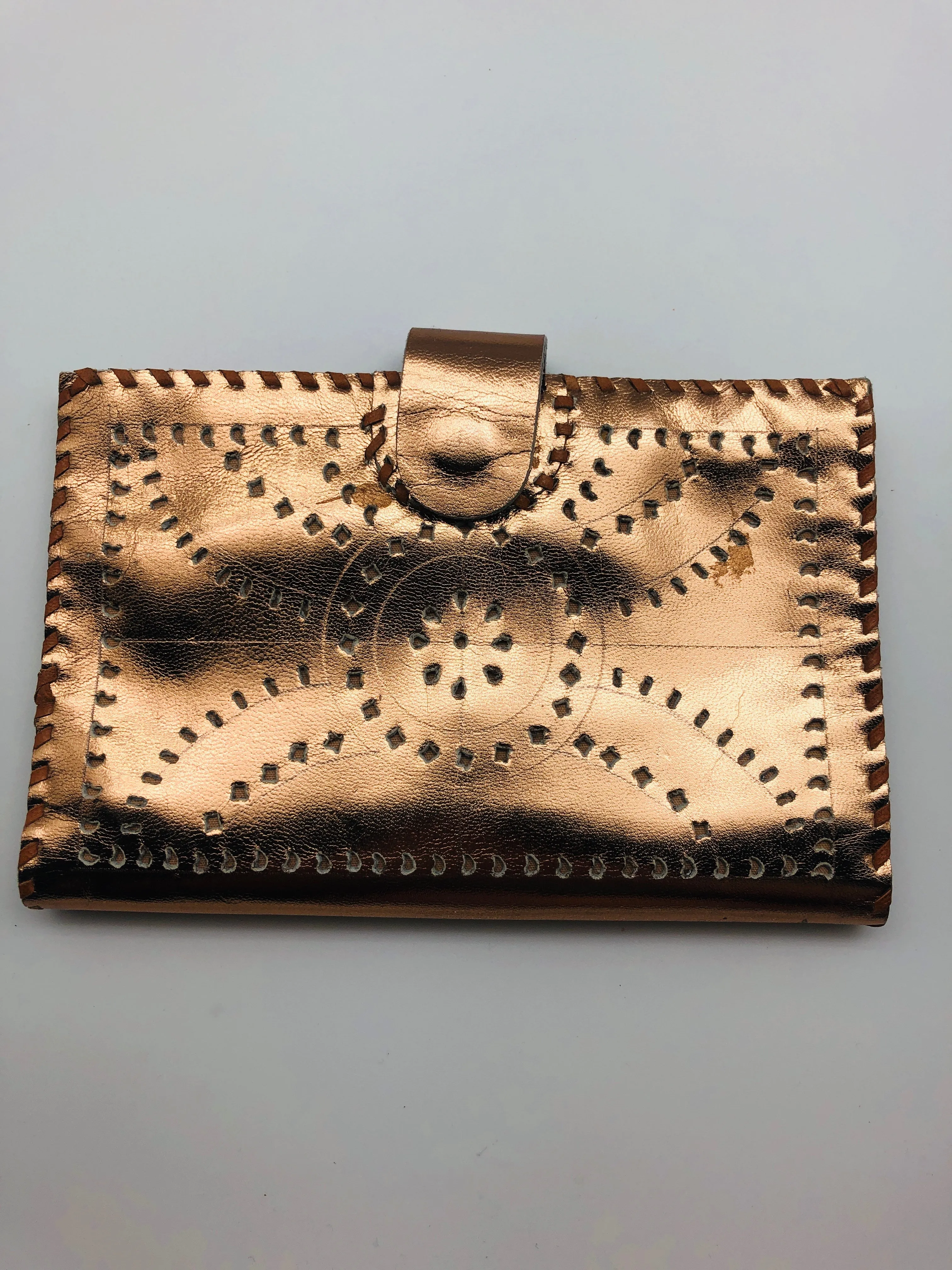 PUNCH LEATHER PASSPORT HOLDER