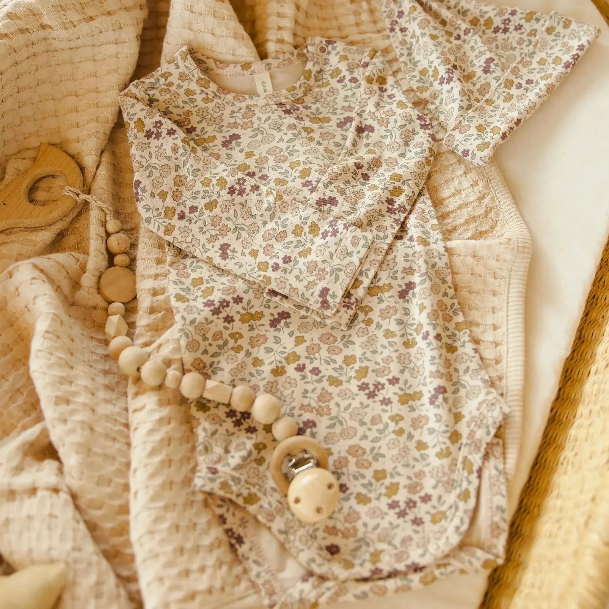 Quincy Mae - Bamboo Bodysuit - Posy