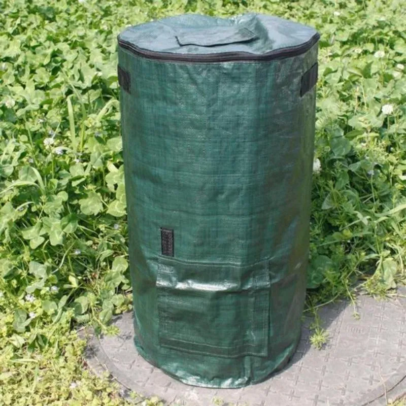 Reusable Organic Compost Bag Vegetable Fruit Waste PE Cloth Bags