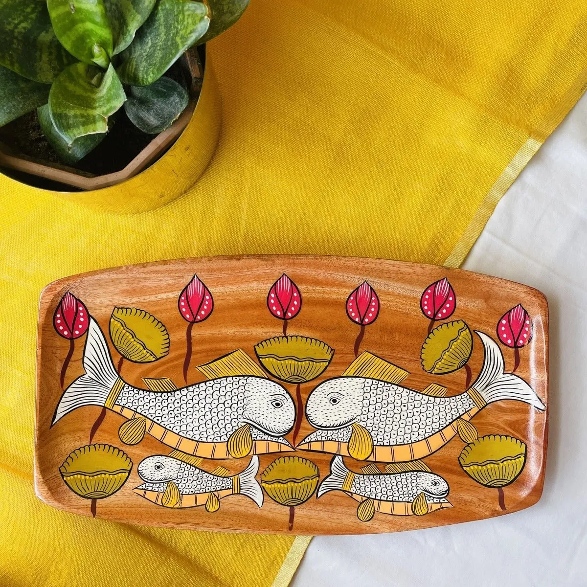 Reva Tray - Eco-Friendly Wooden Craft