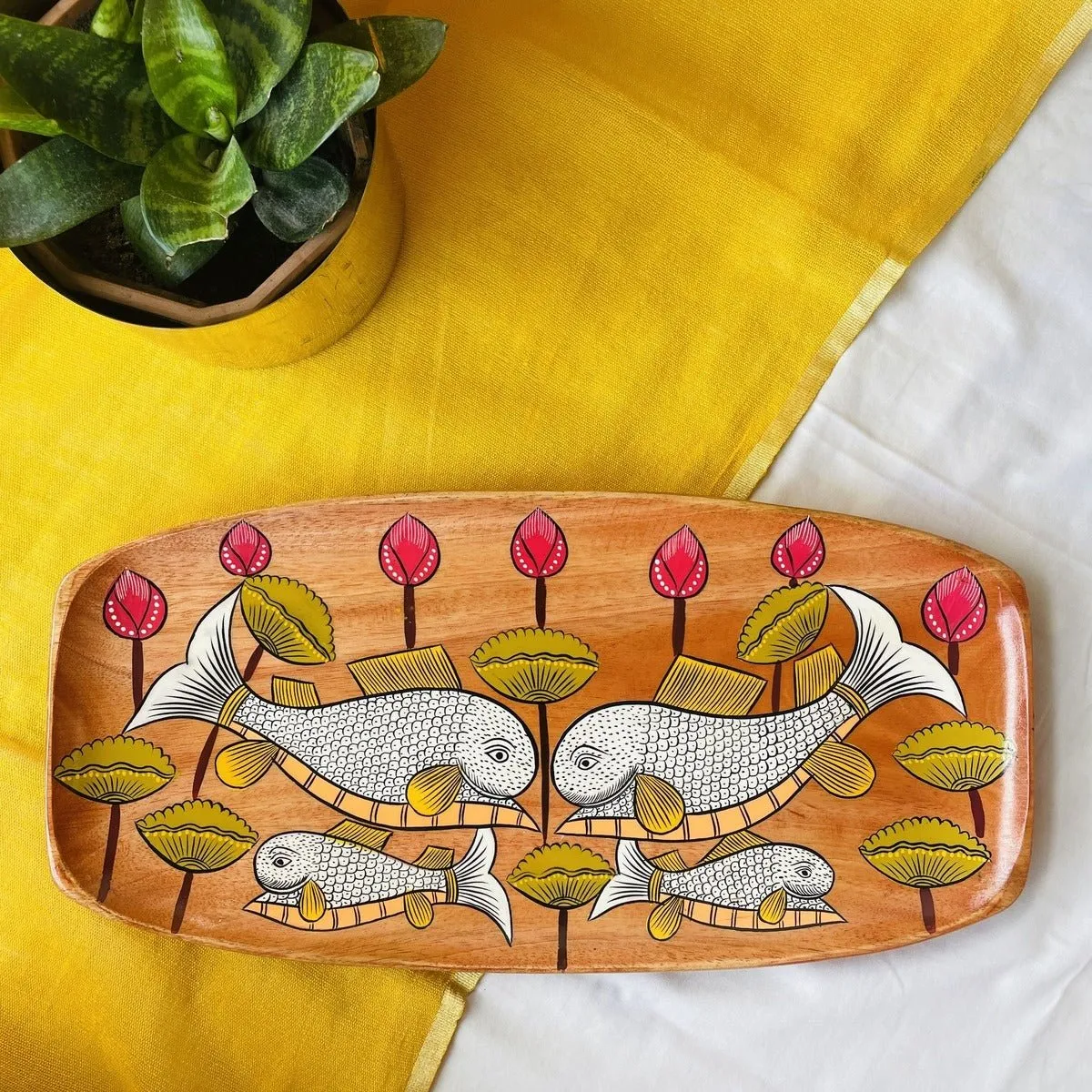 Reva Tray - Eco-Friendly Wooden Craft