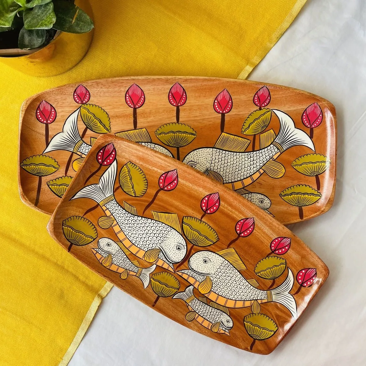 Reva Tray - Eco-Friendly Wooden Craft