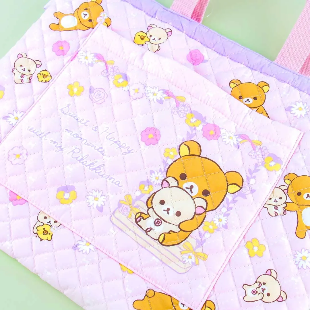 Rilakkuma Spring Flowers Quilted Handbag
