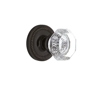 Rope Rosette with Waldorf Knob in Timeless Bronze