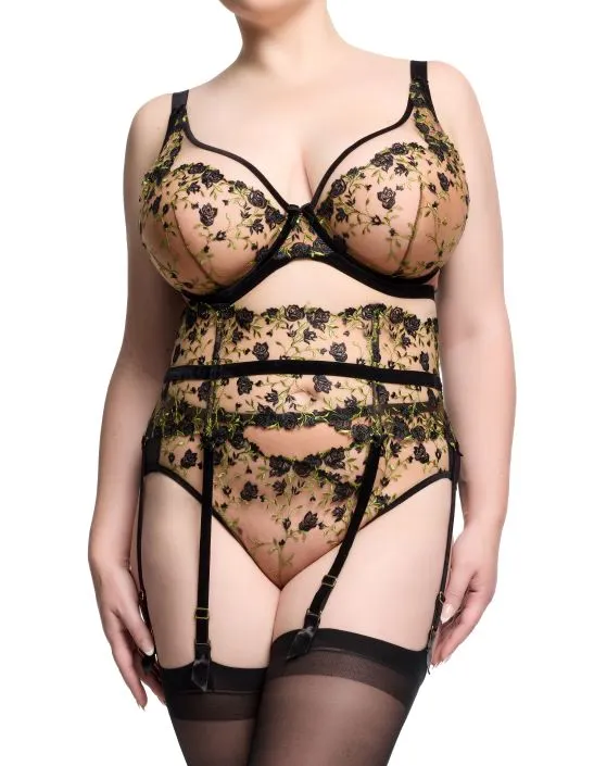 Rosewyn Hi Cut Brief - Black