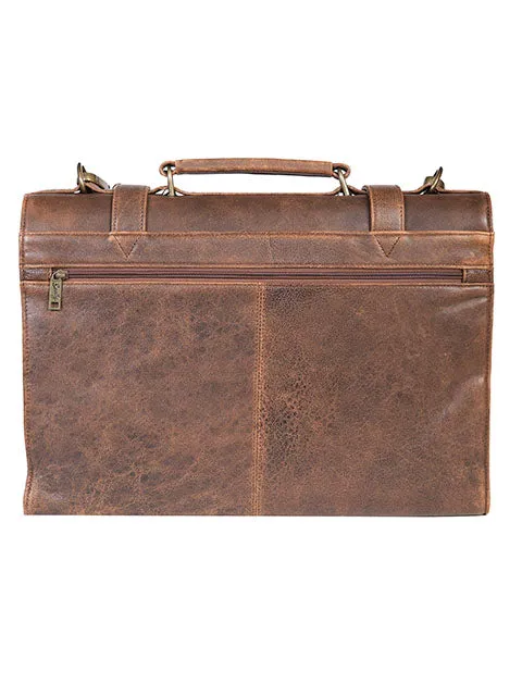 Scully Aero Squadron Lambskin Satchel Brief