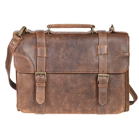 Scully Aero Squadron Lambskin Satchel Brief