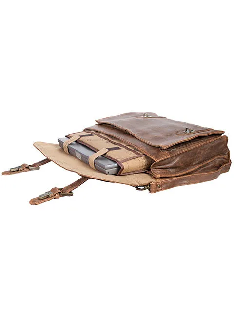Scully Aero Squadron Lambskin Satchel Brief