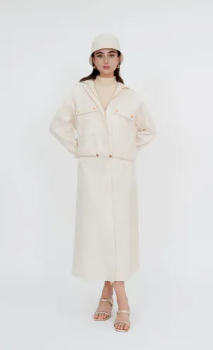 Sepang Jacket and Skirt in Lucent White