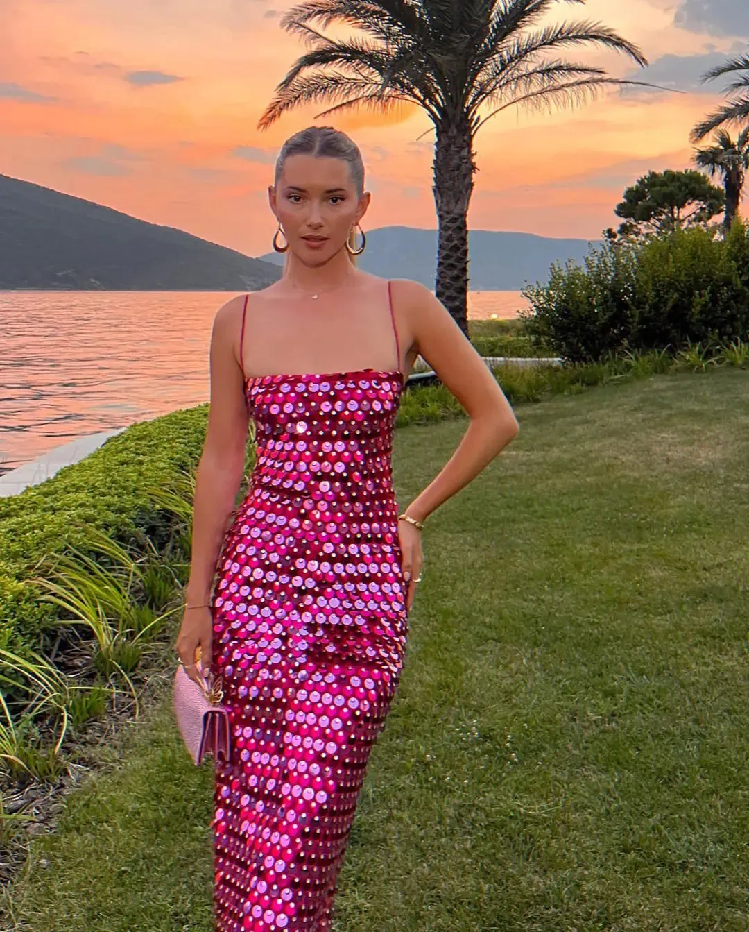 Sequin Strap Stylish Midi Dress