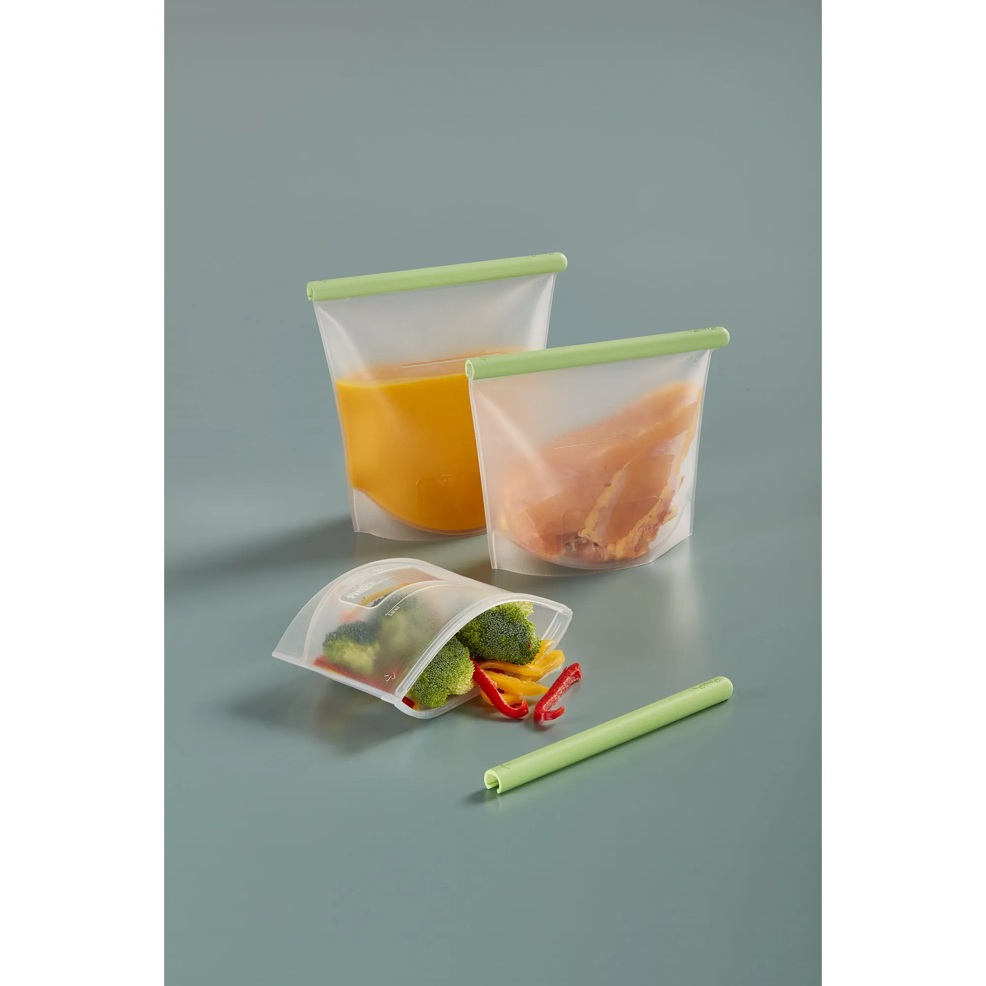 Set Of 3 Reusable Silicone Bags