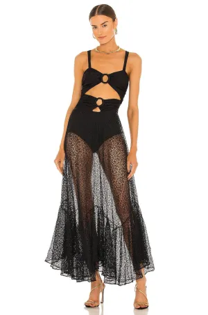 Sleevless Lace Stylish Beach Dress