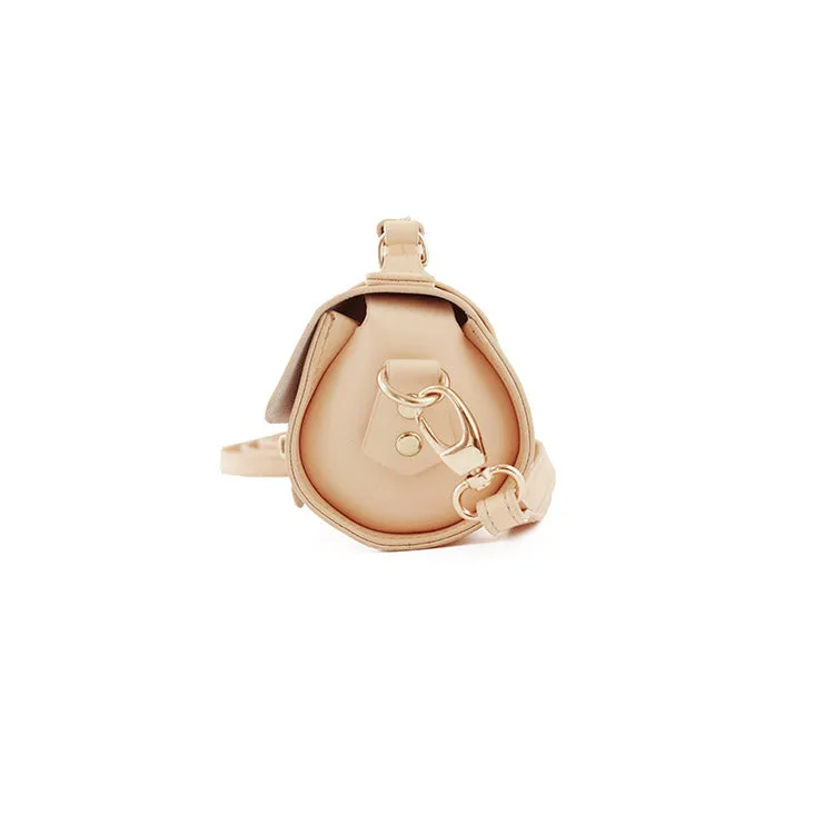 Small Womens Leather Barrel Crossbody Bags Leather Handbags for Women