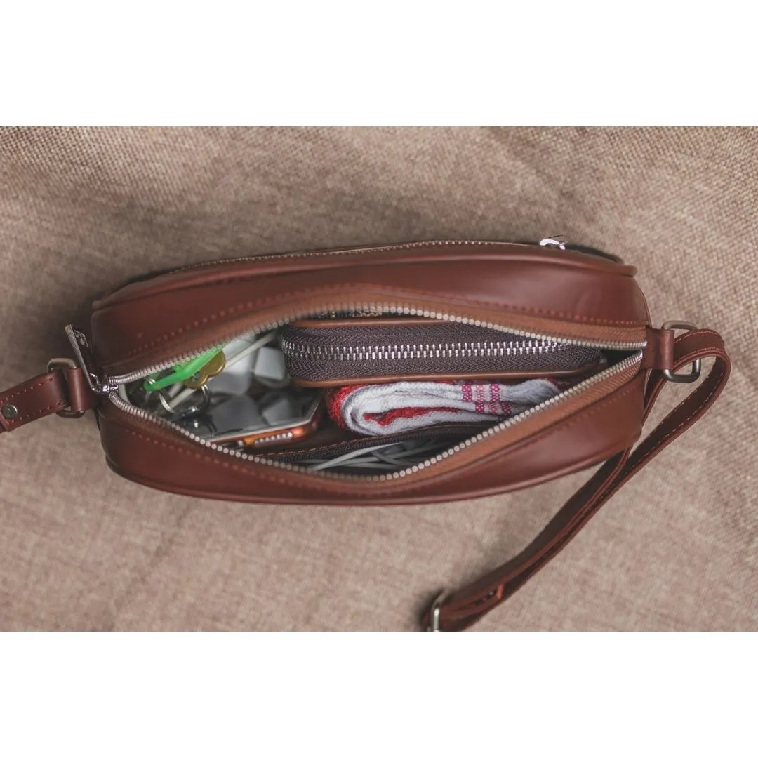 Space Chakra & Kovil Blue - Side Tote Bag & Sling Bag Combo