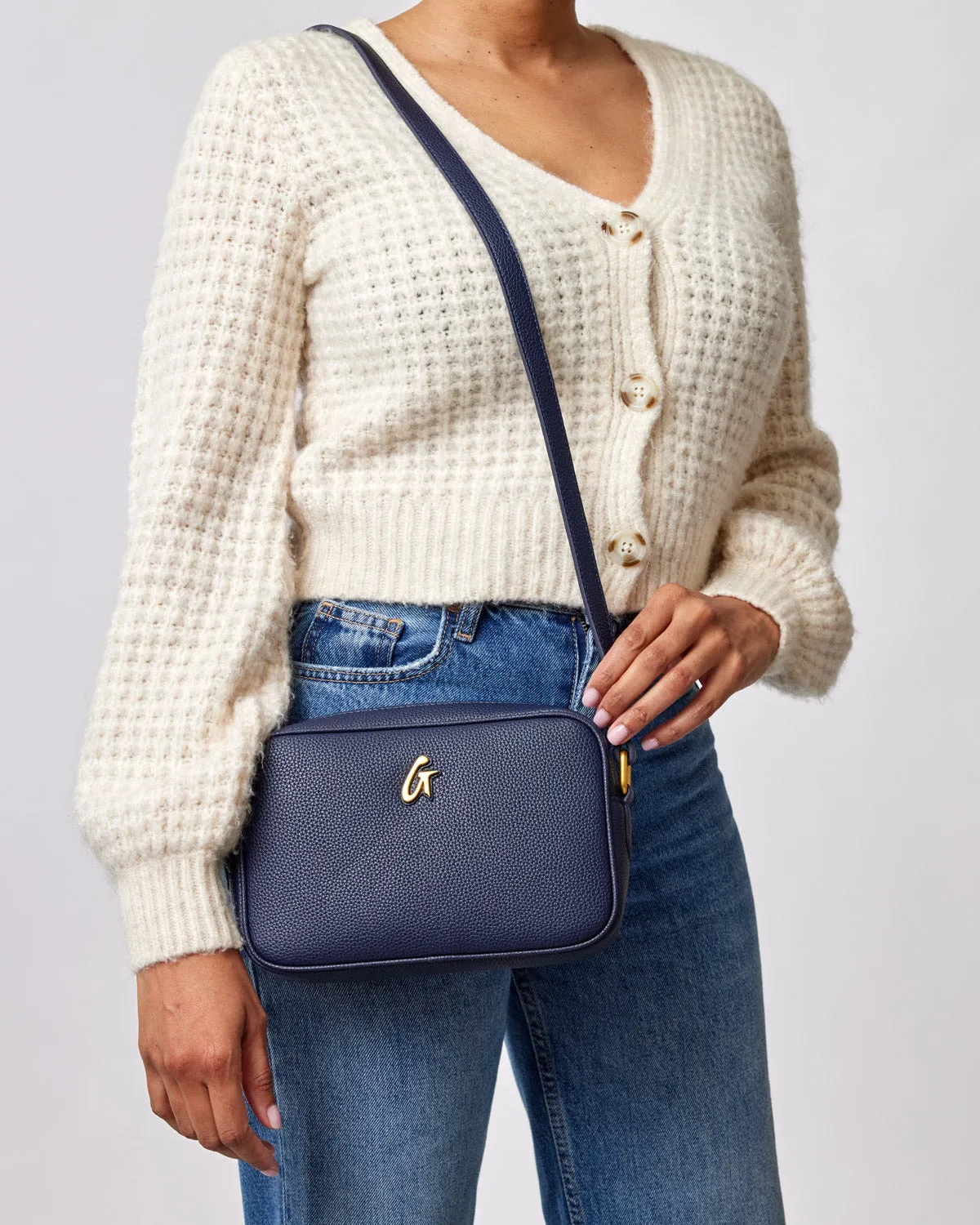 STANDARD PEBBLE CAMERA BAG - NAVY