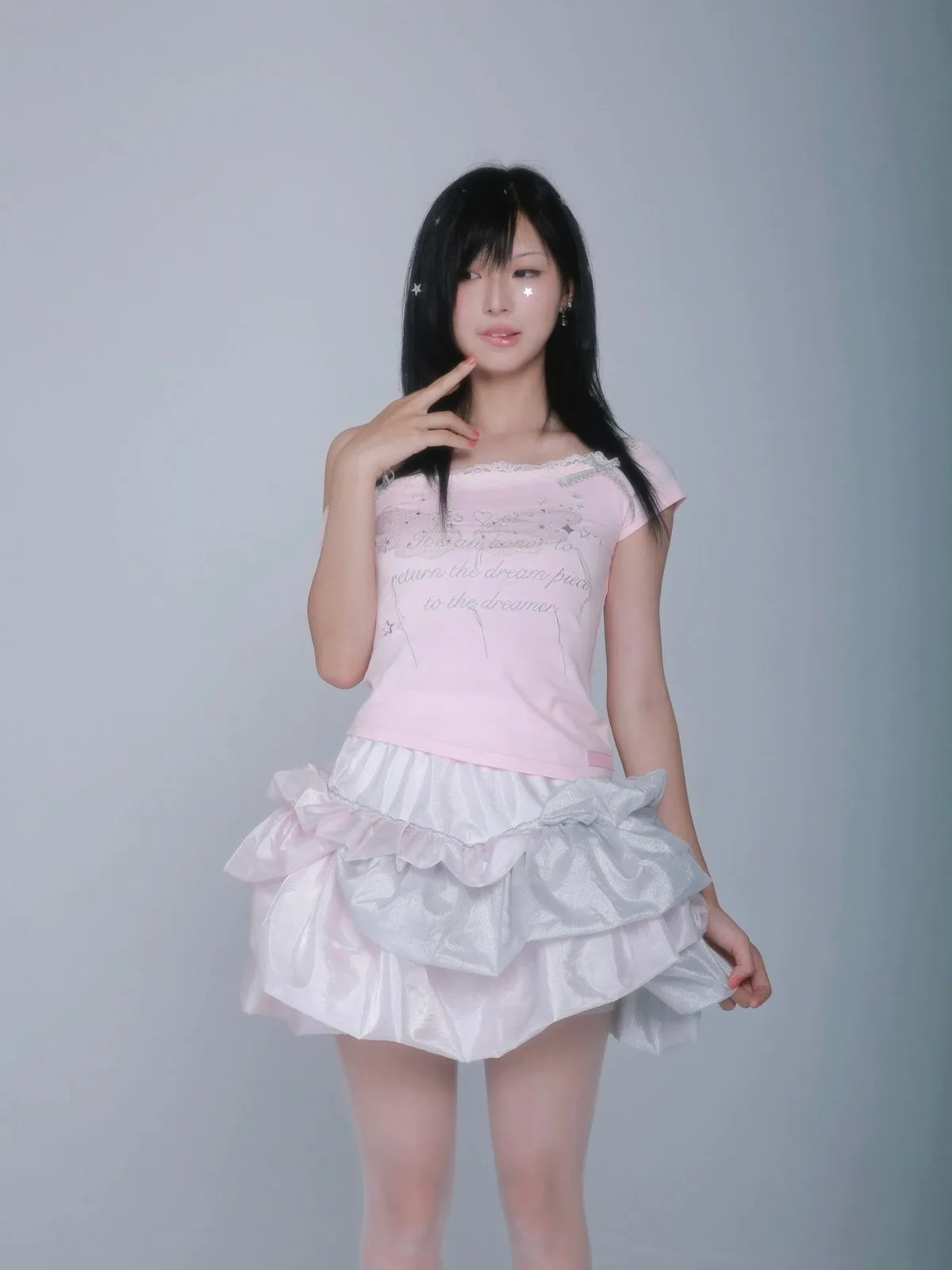 Starry Twinkle Poem Crop Top