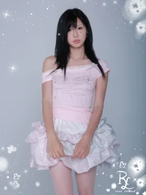 Starry Twinkle Poem Crop Top