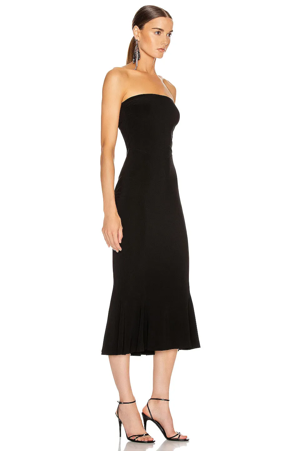 Strapless Fishtail Stylish Dress To Midcalf