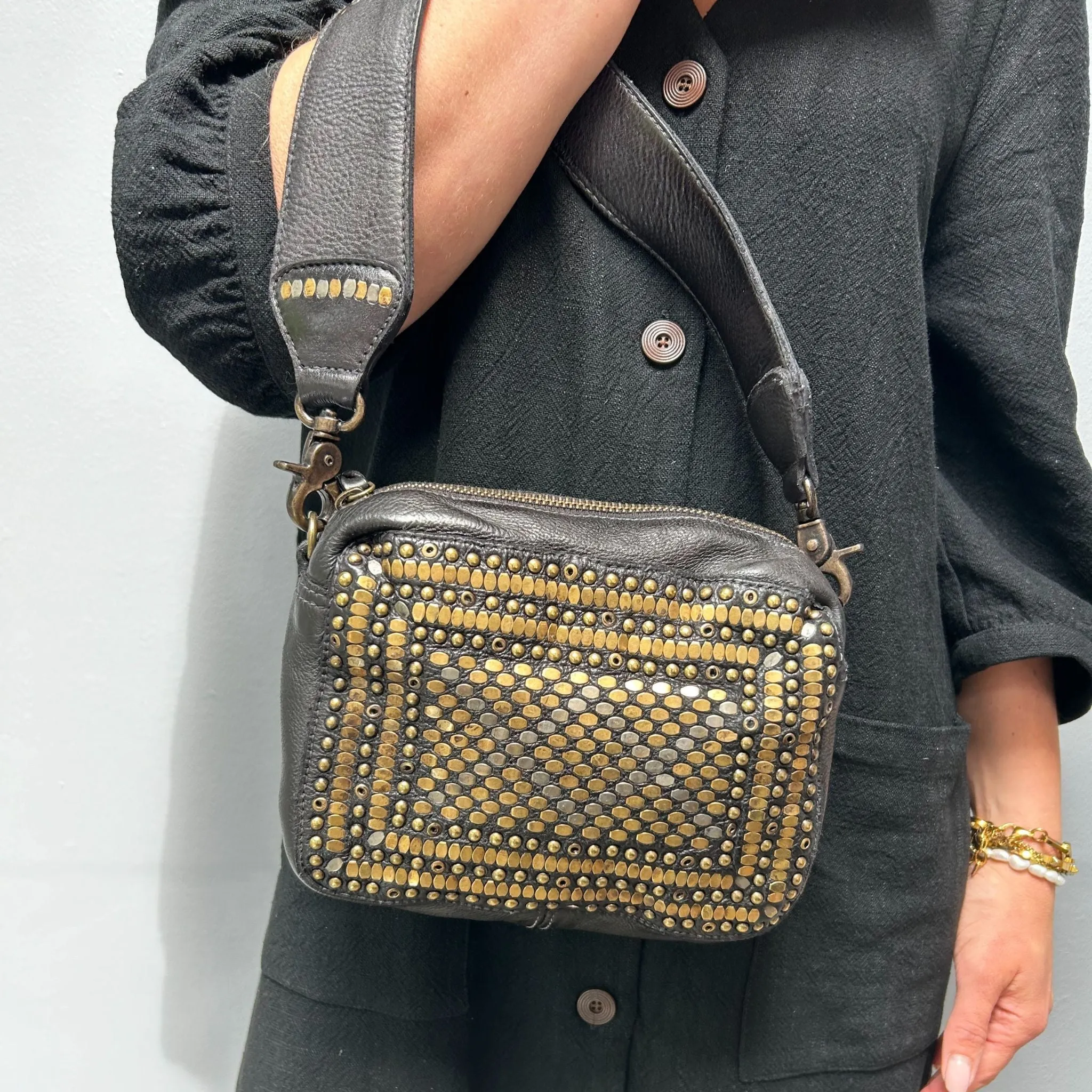 Studded Vintage style Camera bag