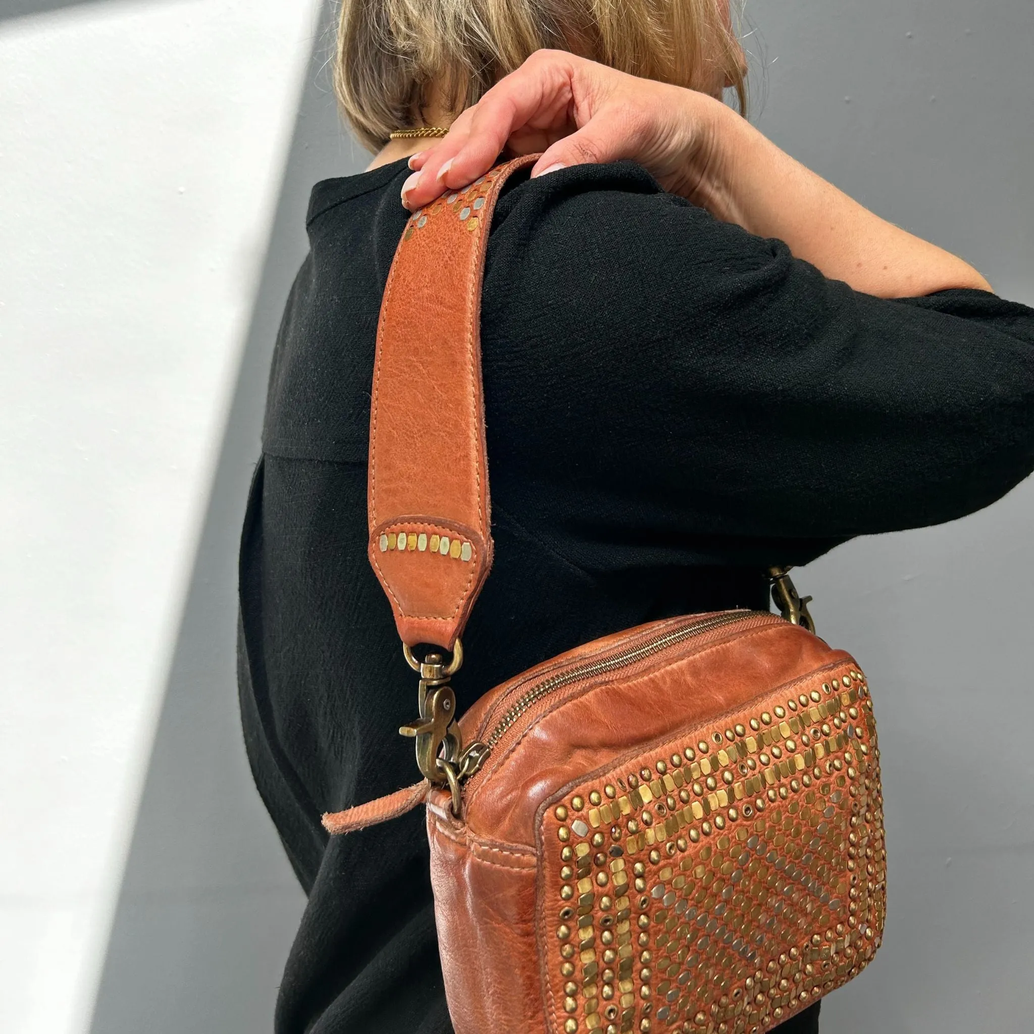 Studded Vintage style Camera bag