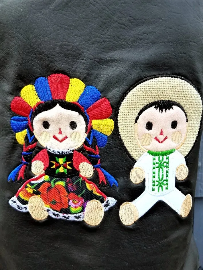 Stylish Embroidered  Vinyl Apron