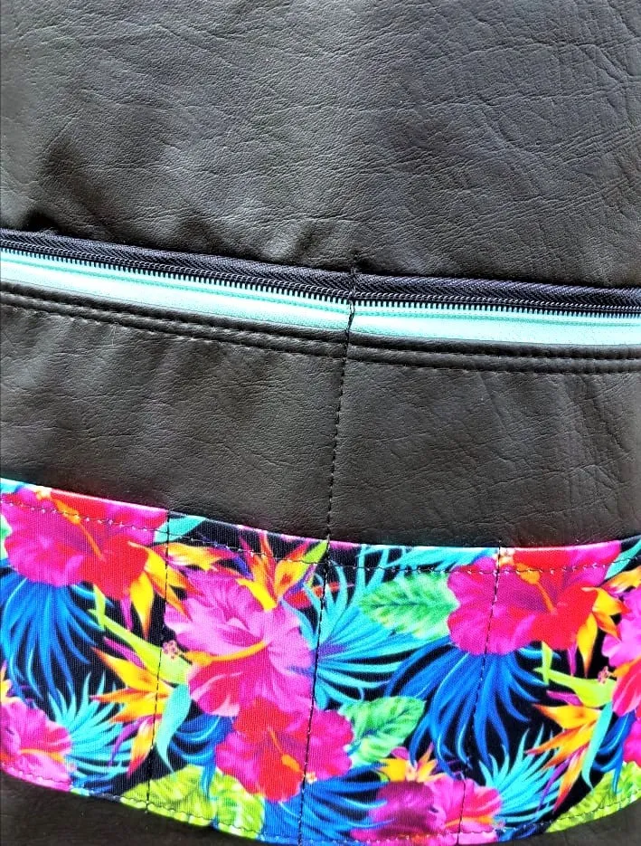 Stylish Embroidered  Vinyl Apron