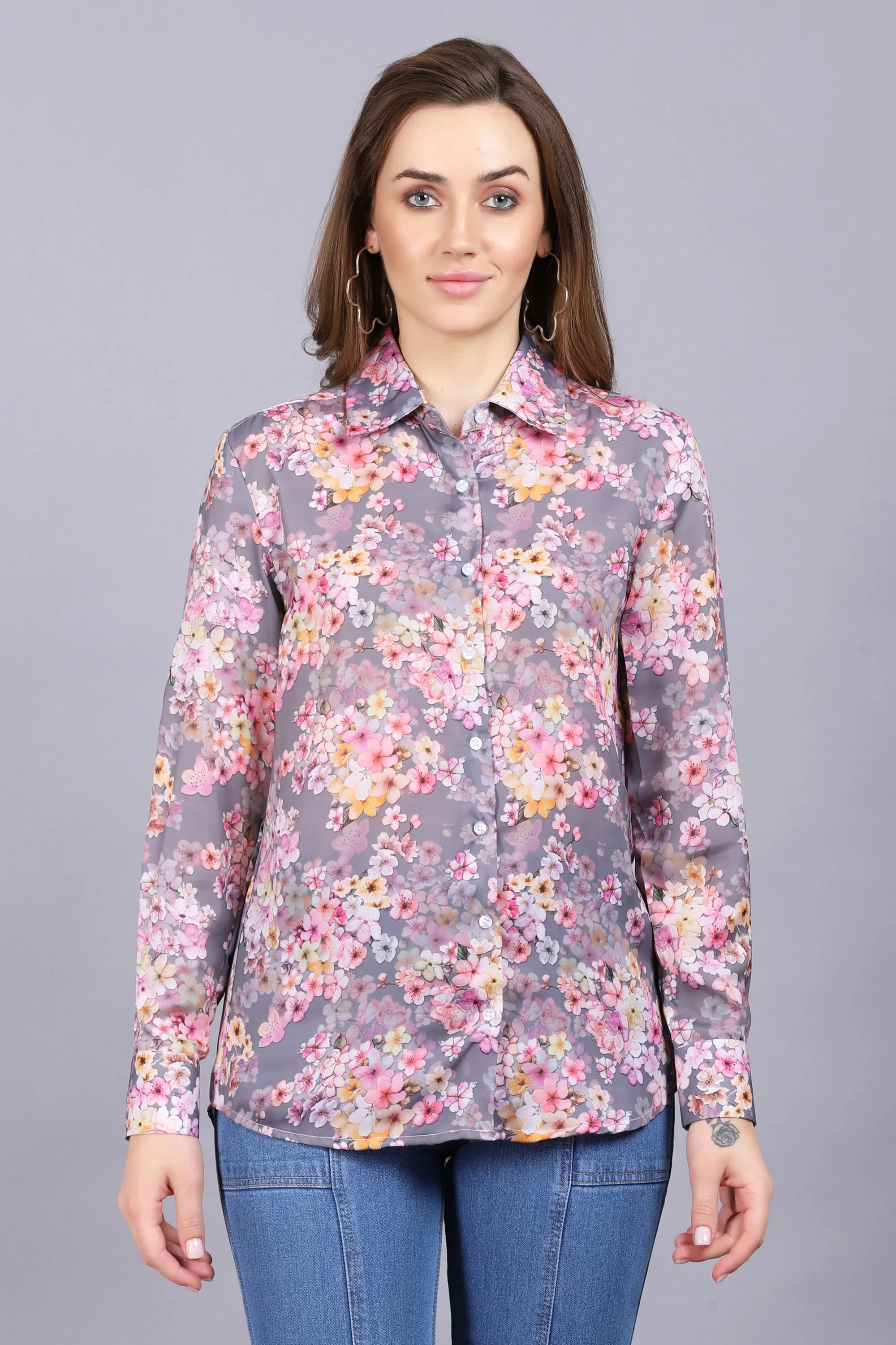Stylish Floral Shirt For Women