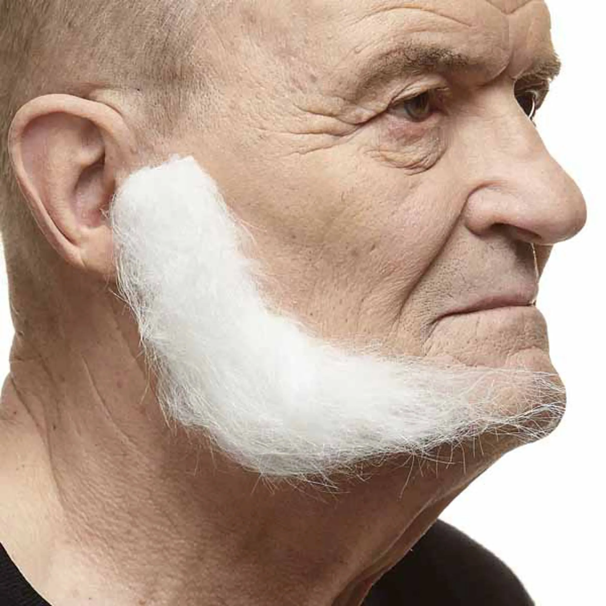 Stylish Sideburns - White