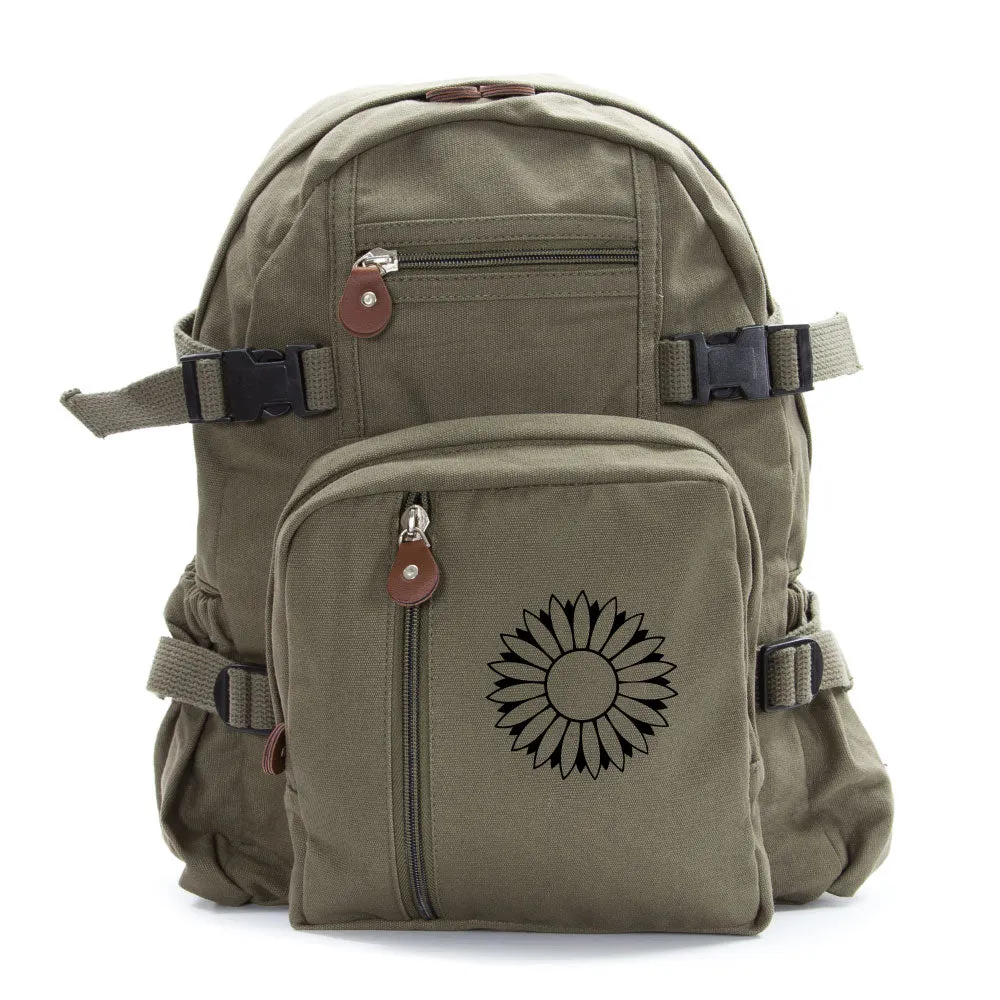 Sunflower Army Sport Heavyweight Canvas Backpack Bag