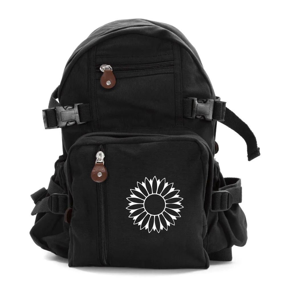 Sunflower Army Sport Heavyweight Canvas Backpack Bag
