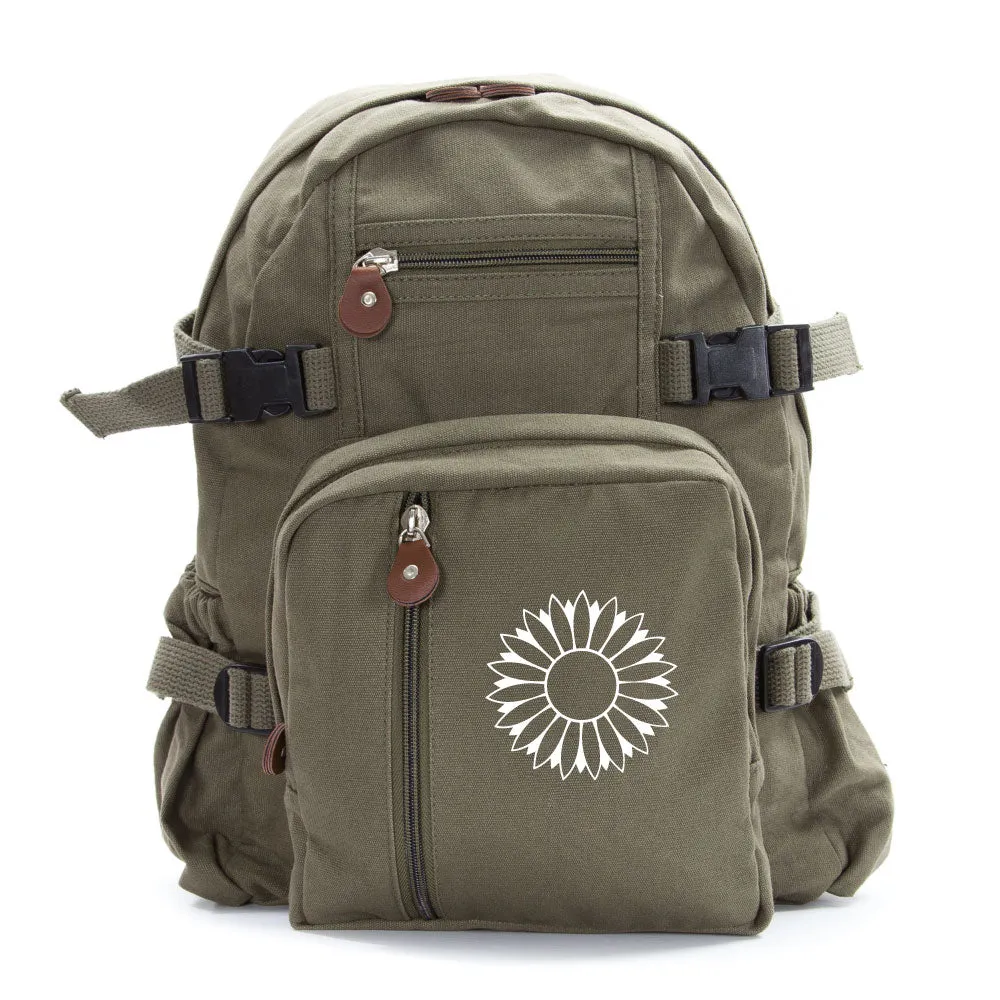 Sunflower Army Sport Heavyweight Canvas Backpack Bag
