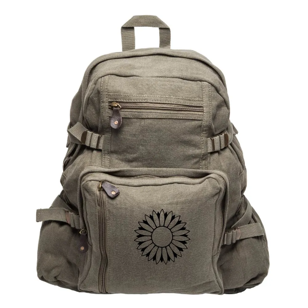 Sunflower Army Sport Heavyweight Canvas Backpack Bag
