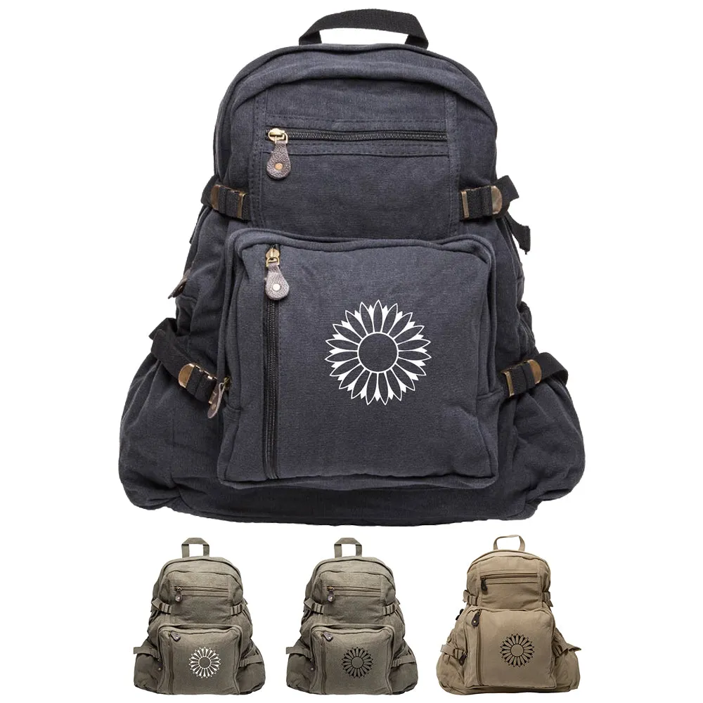 Sunflower Army Sport Heavyweight Canvas Backpack Bag