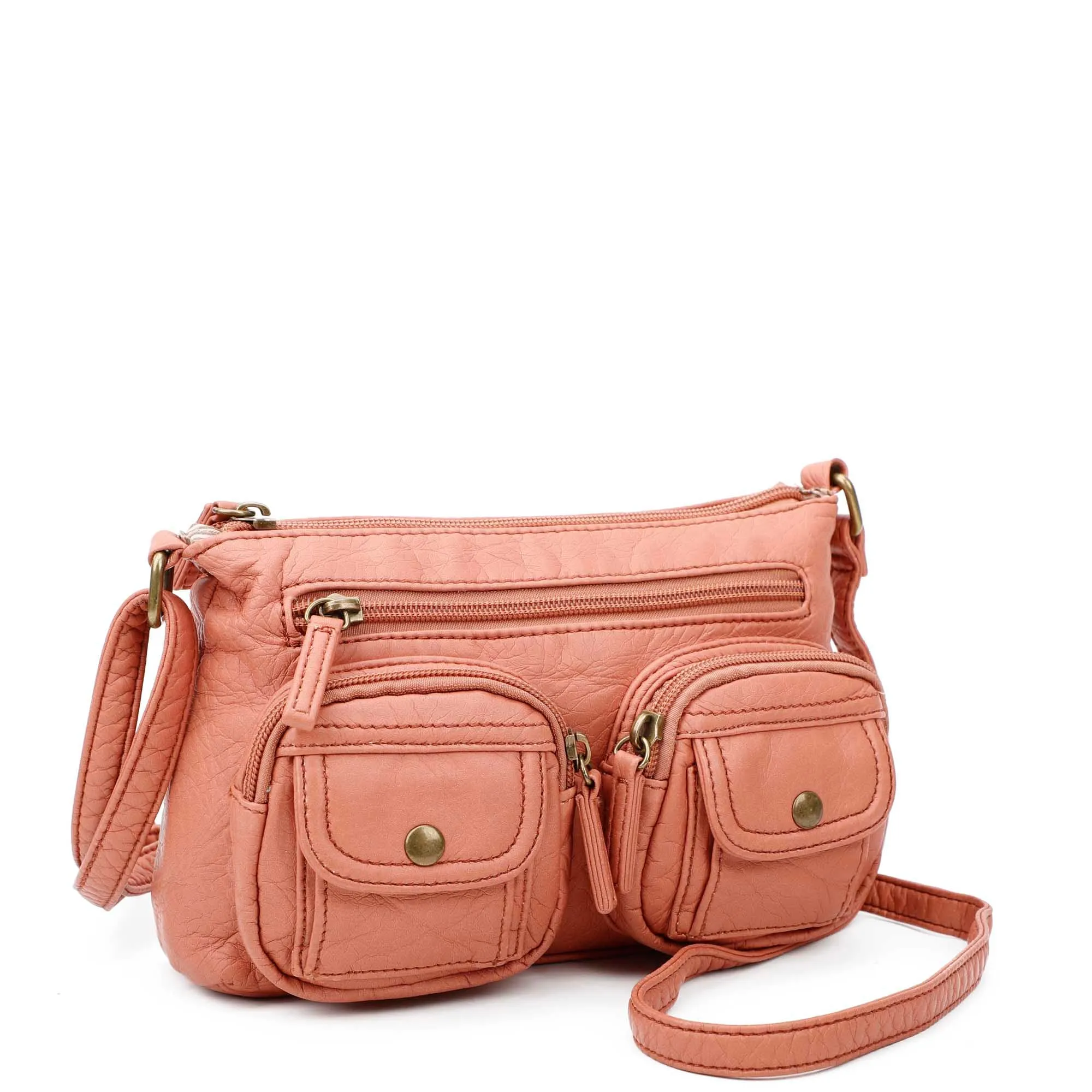 The Bethany Crossbody - Peach