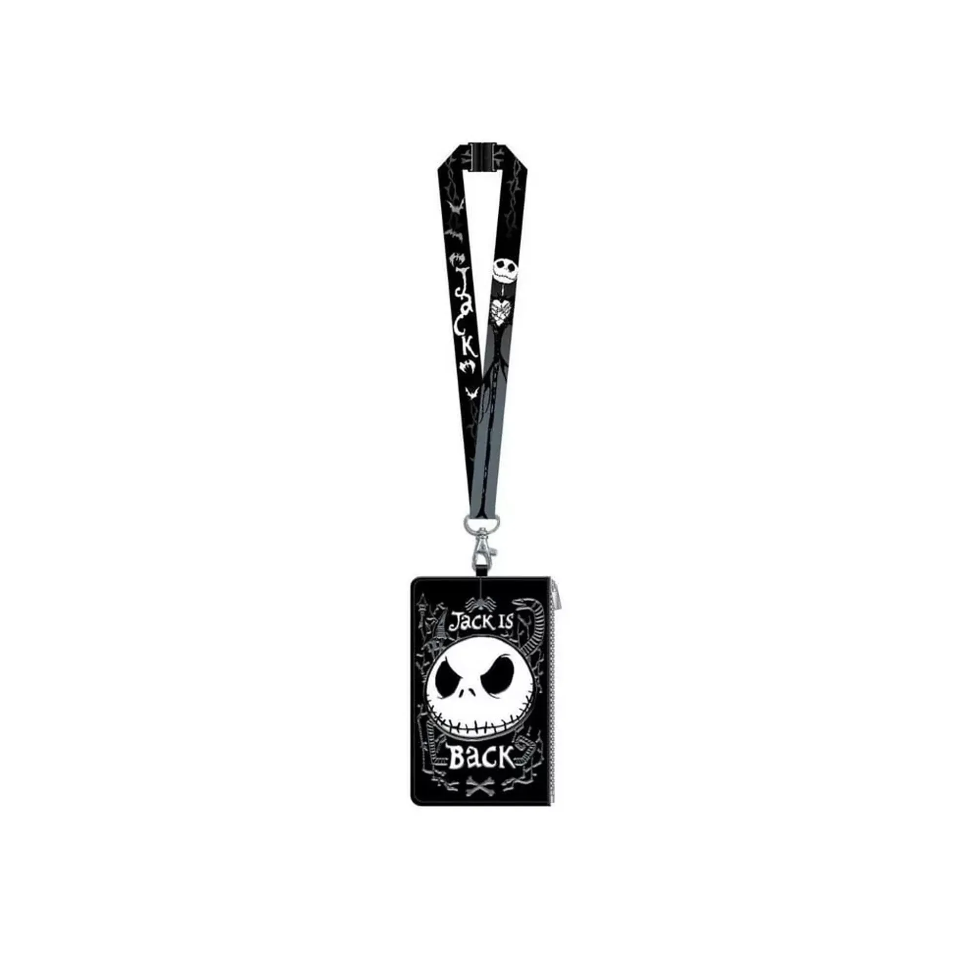 The Nightmare Before Christmas Jack Skellington Lanyard with Passport Holder