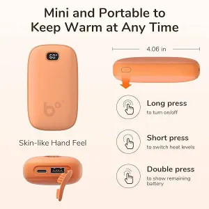 TheWellBeing™️Gentle Heat: Hand Warmer & Power bank - Duration 13 hours