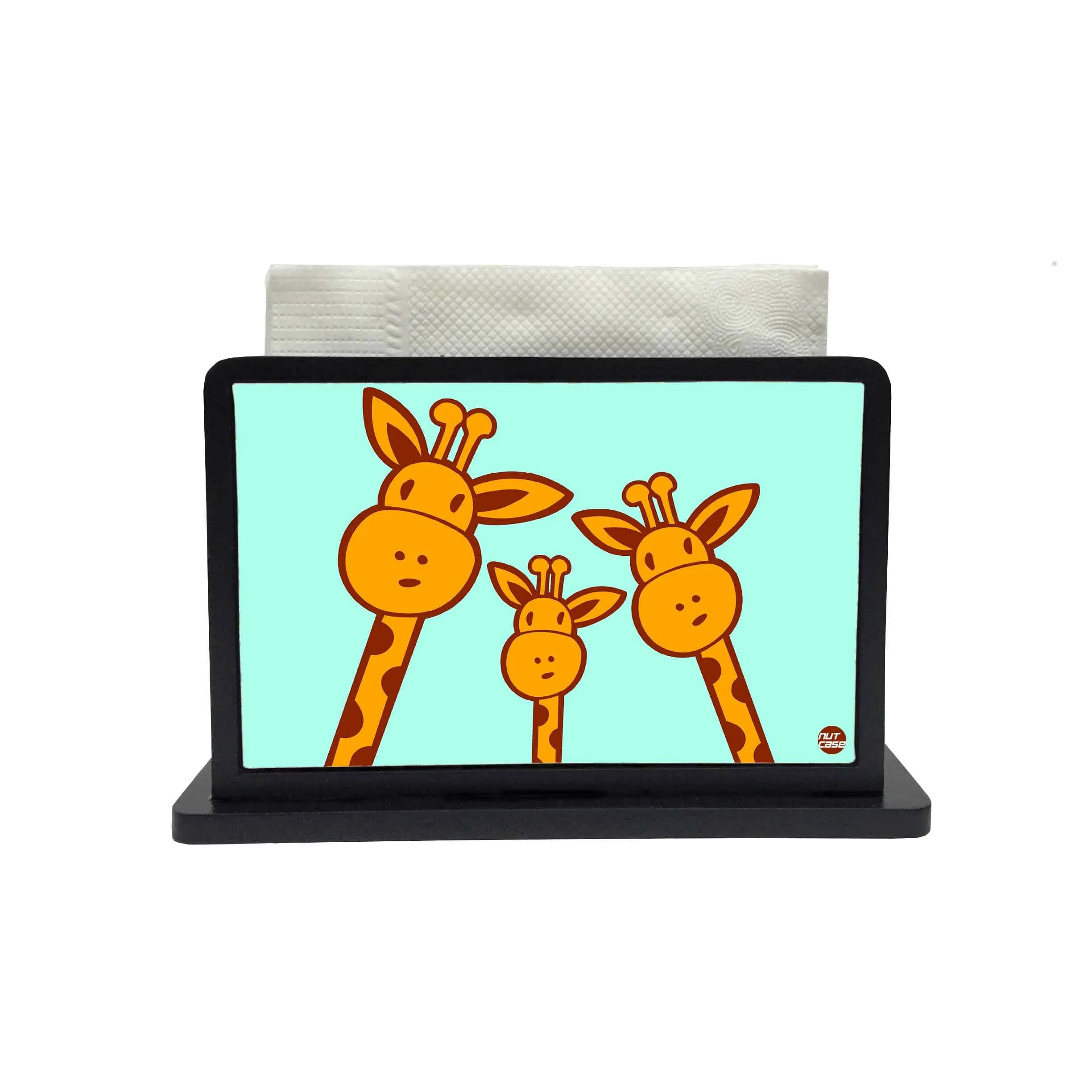 Tissue Paper Napkin Holder Stand - Yellow Giraffe
