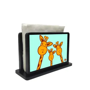 Tissue Paper Napkin Holder Stand - Yellow Giraffe