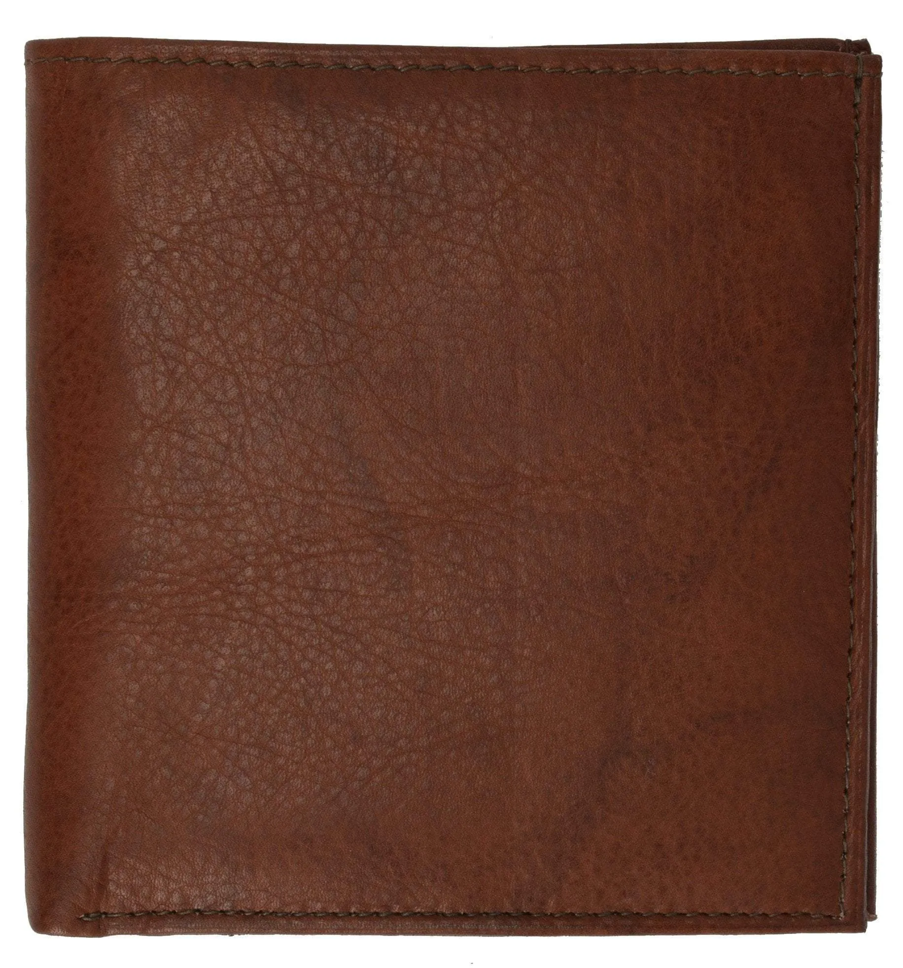 Top Grain Extra Capacity Leather Bifold Wallet with Credit Card Slots 3502 CF