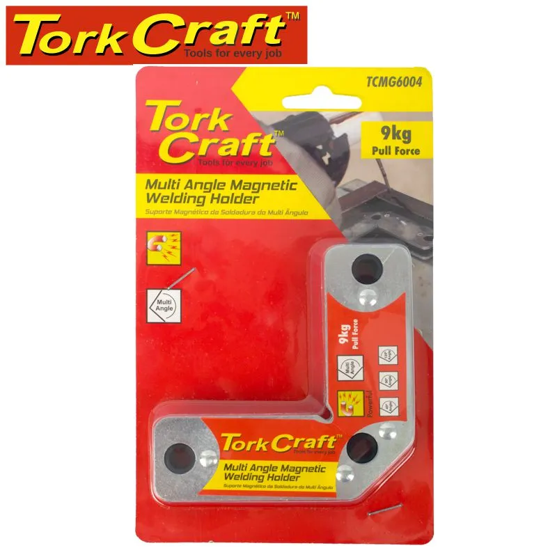TORK CRAFT MAG. WELDING HOLDER 9KG P/FORCE 15-60-90-120 DEG. MULTI ANGLE TCMG6004