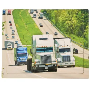 Transportation Puzzle- Semi Trucks
