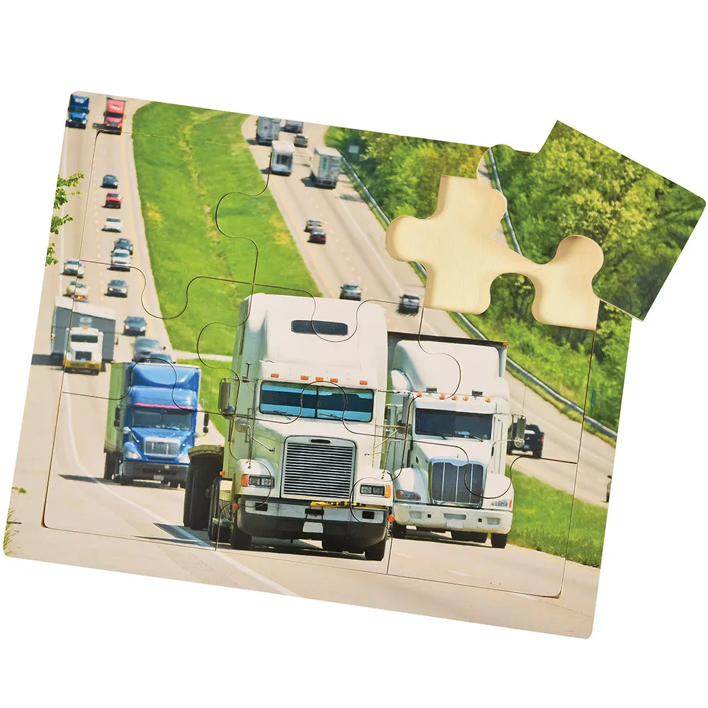 Transportation Puzzle- Semi Trucks