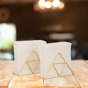 Trio Trail Napkin Holder (Gold) - Set Of Two