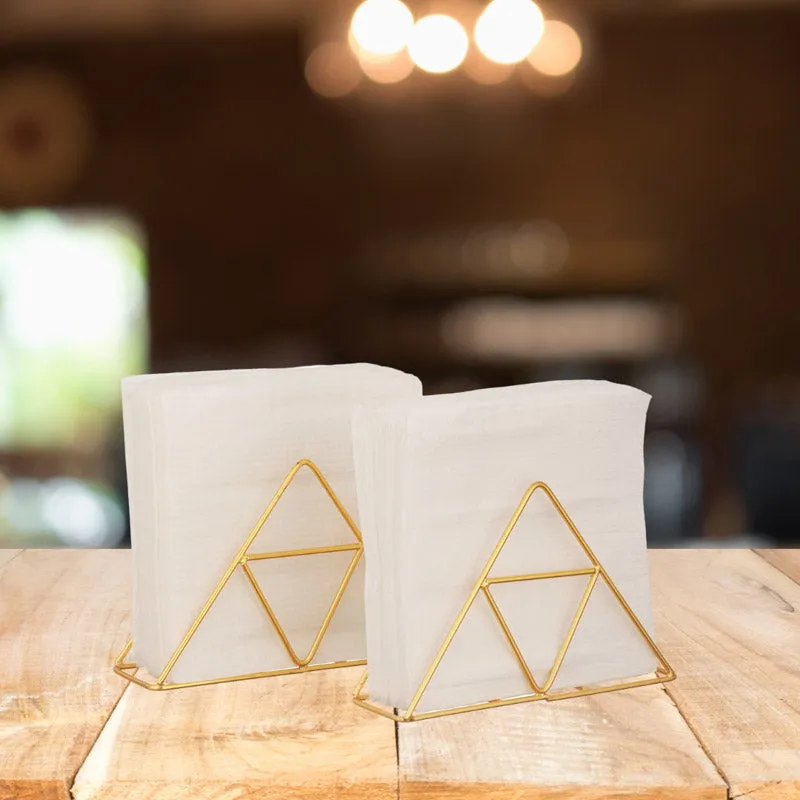 Trio Trail Napkin Holder (Gold) - Set Of Two